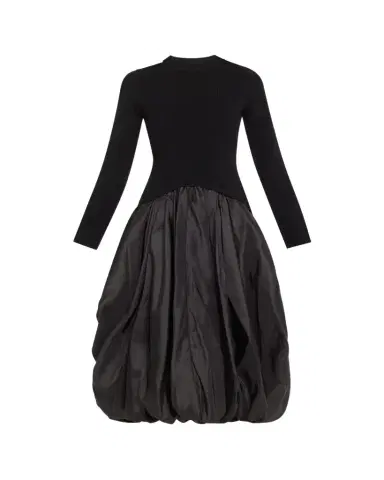 SIMKHAI Kenlie Long-Sleeve Bubble Midi Dress | Thumbnail 1 SIMKHAI Kenlie Long-Sleeve Bubble Midi Dress | Thumbnail 1