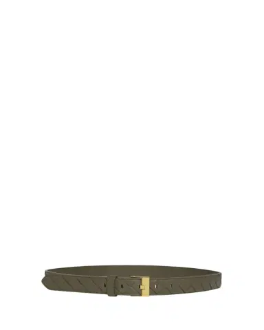 Bottega Veneta Watch-Buckle Intrecciato Leather Belt | Thumbnail 1 Bottega Veneta Watch-Buckle Intrecciato Leather Belt | Thumbnail 1