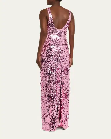 Simkhai Bex Sequined Maxi Tank Dress | Thumbnail 3 Simkhai Bex Sequined Maxi Tank Dress | Thumbnail 3