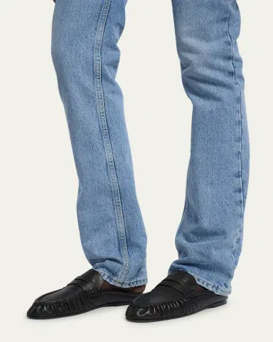 Saint Laurent Le Loafer Leather Penny Loafer Mules | Thumbnail 2 Saint Laurent Le Loafer Leather Penny Loafer Mules | Thumbnail 2