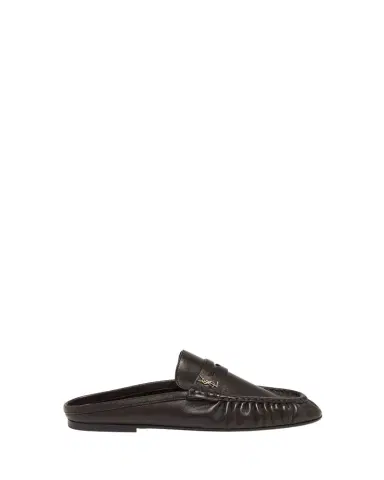 Saint Laurent Le Loafer Leather Penny Loafer Mules | Thumbnail 1 Saint Laurent Le Loafer Leather Penny Loafer Mules | Thumbnail 1