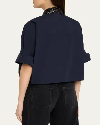 TWP Next Ex Shirt with Crystal-Embellished Collar | Thumbnail 3 TWP Next Ex Shirt with Crystal-Embellished Collar | Thumbnail 3
