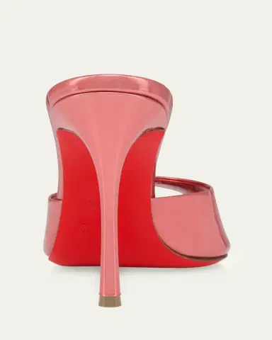 Christian Louboutin 100mm Me Dolly Metallic Leather Slide Sandals | Thumbnail 3 Christian Louboutin 100mm Me Dolly Metallic Leather Slide Sandals | Thumbnail 3