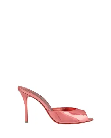 Christian Louboutin 100mm Me Dolly Metallic Leather Slide Sandals | Thumbnail 1 Christian Louboutin 100mm Me Dolly Metallic Leather Slide Sandals | Thumbnail 1
