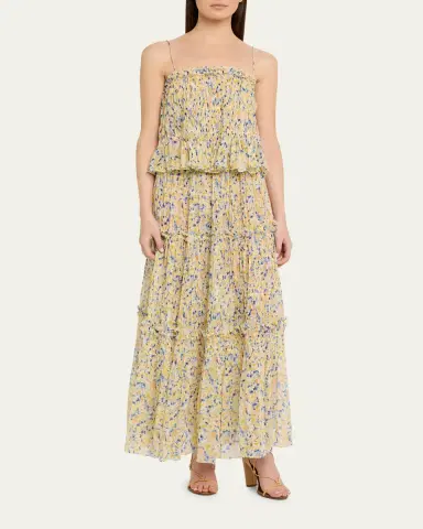 Ulla Johnson Virginie Floral Silk Chiffon Midi Skirt | Thumbnail 2 Ulla Johnson Virginie Floral Silk Chiffon Midi Skirt | Thumbnail 2