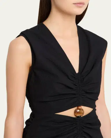 Veronica Beard Marisabel Cutout Crepe Midi Dress | Thumbnail 5 Veronica Beard Marisabel Cutout Crepe Midi Dress | Thumbnail 5