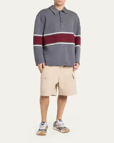 Bottega Veneta Men's Orbit Technical Fishnet Sneakers | Thumbnail 3 Bottega Veneta Men's Orbit Technical Fishnet Sneakers | Thumbnail 3