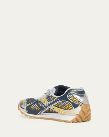 Bottega Veneta Men's Orbit Technical Fishnet Sneakers | Thumbnail 4 Bottega Veneta Men's Orbit Technical Fishnet Sneakers | Thumbnail 4