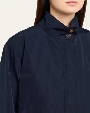 Lafayette 148 New York Funnel-Neck Cavalry Twill Jacket | Thumbnail 5 Lafayette 148 New York Funnel-Neck Cavalry Twill Jacket | Thumbnail 5