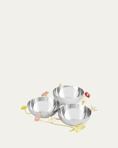 Michael Aram Wildflower Triple Dish | Thumbnail 2 Michael Aram Wildflower Triple Dish | Thumbnail 2