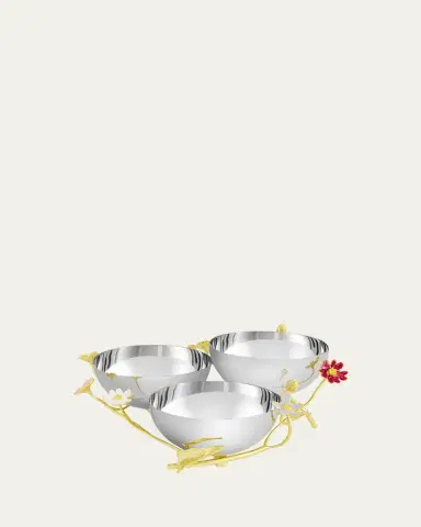 Michael Aram Wildflower Triple Dish | Thumbnail 3 Michael Aram Wildflower Triple Dish | Thumbnail 3
