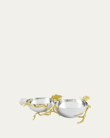 Michael Aram Butterfly Gingko Gold Double Dish | Thumbnail 2 Michael Aram Butterfly Gingko Gold Double Dish | Thumbnail 2