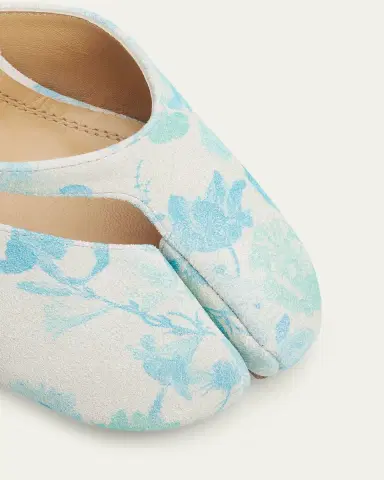 Maison Margiela 80mm Floral-Printed Suede Split-Toe Pumps | Thumbnail 3 Maison Margiela 80mm Floral-Printed Suede Split-Toe Pumps | Thumbnail 3