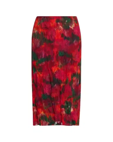 Lafayette 148 New York Abstract-Print Crinkled Cotton Midi Skirt | Thumbnail 1 Lafayette 148 New York Abstract-Print Crinkled Cotton Midi Skirt | Thumbnail 1