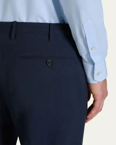 Incotex Men's Wool, Silk and Linen Slim Trousers | Thumbnail 4 Incotex Men's Wool, Silk and Linen Slim Trousers | Thumbnail 4