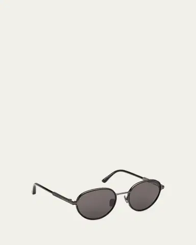 Tom Ford Men's Jet-02 Metal Round Sunglasses | Thumbnail 5 Tom Ford Men's Jet-02 Metal Round Sunglasses | Thumbnail 5