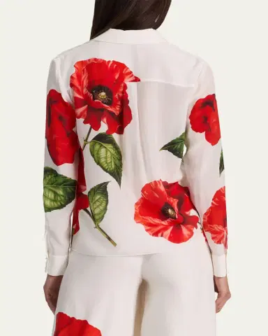 ALICE + OLIVIA Willa Placket Top | Thumbnail 3 ALICE + OLIVIA Willa Placket Top | Thumbnail 3