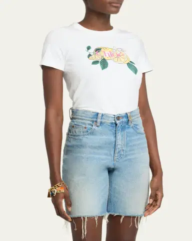 Chloé Lemon Print T-Shirt | Thumbnail 4 Chloé Lemon Print T-Shirt | Thumbnail 4