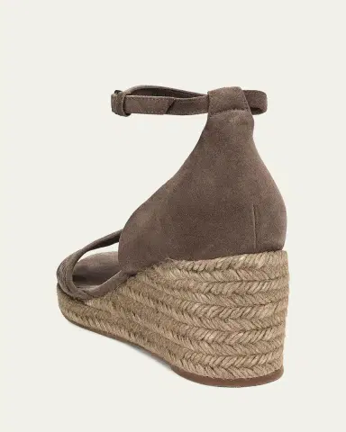Brunello Cucinelli Suede Espadrille Wedge Sandals | Thumbnail 4 Brunello Cucinelli Suede Espadrille Wedge Sandals | Thumbnail 4