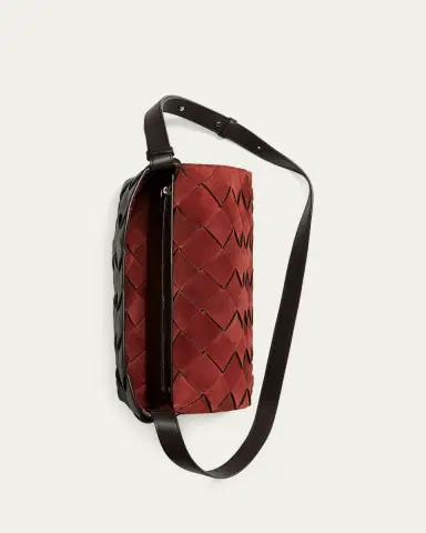 Bottega Veneta Men's Diago Large Intreccio Leather Messenger Bag | Thumbnail 4 Bottega Veneta Men's Diago Large Intreccio Leather Messenger Bag | Thumbnail 4