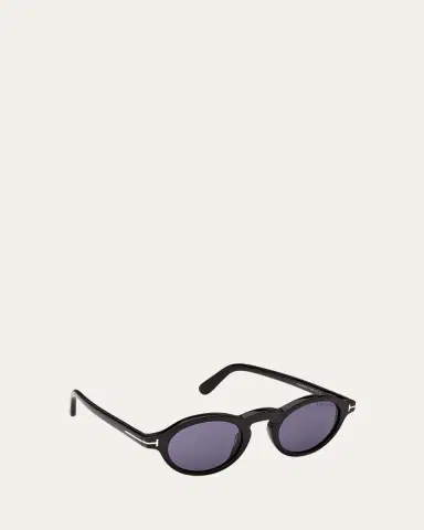 Tom Ford Men's Aristotele-02 Acetate Round Sunglasses | Thumbnail 3 Tom Ford Men's Aristotele-02 Acetate Round Sunglasses | Thumbnail 3