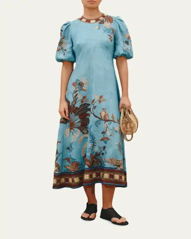 ALÉMAIS Georgie Linen Midi Dress | Thumbnail 2 ALÉMAIS Georgie Linen Midi Dress | Thumbnail 2