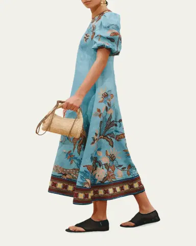 ALÉMAIS Georgie Linen Midi Dress | Thumbnail 4 ALÉMAIS Georgie Linen Midi Dress | Thumbnail 4