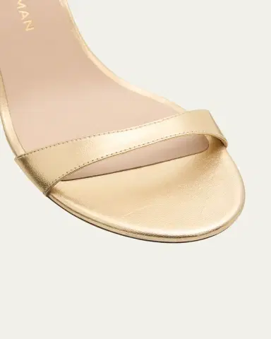 Stuart Weitzman Nudist II Metallic Ankle-Strap Sandals | Thumbnail 7 Stuart Weitzman Nudist II Metallic Ankle-Strap Sandals | Thumbnail 7