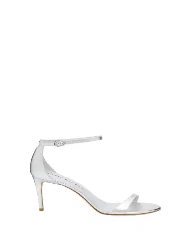 Stuart Weitzman Nudist II Metallic Ankle-Strap Sandals | Thumbnail 1 Stuart Weitzman Nudist II Metallic Ankle-Strap Sandals | Thumbnail 1