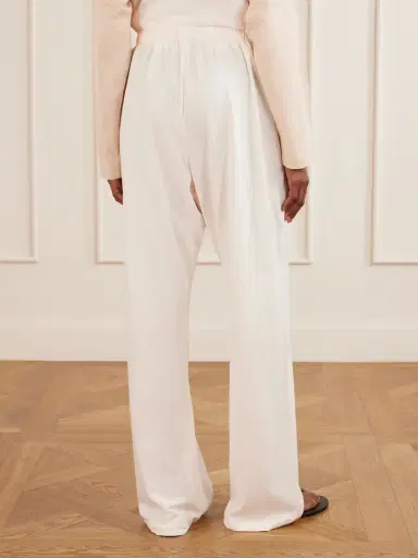 Wardrobe.NYC Cotton Pajama Wide-leg Pants | Thumbnail 4 Wardrobe.NYC Cotton Pajama Wide-leg Pants | Thumbnail 4
