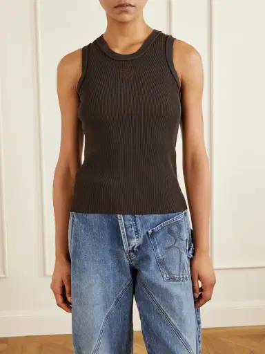 Loewe Anagram-embroidered Ribbed Tank | Thumbnail 3 Loewe Anagram-embroidered Ribbed Tank | Thumbnail 3