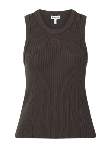 Loewe Anagram-embroidered Ribbed Tank | Thumbnail 1 Loewe Anagram-embroidered Ribbed Tank | Thumbnail 1