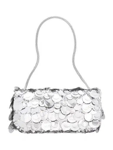 Rabanne Sequined Metallic Leather Shoulder Bag | Thumbnail 1 Rabanne Sequined Metallic Leather Shoulder Bag | Thumbnail 1