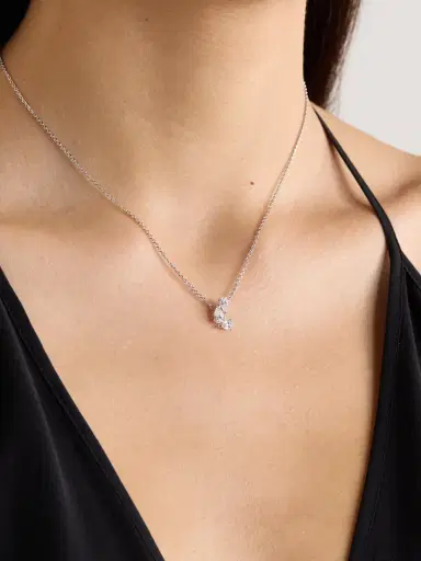 Repossi Serti Sur Vide 18-karat White Gold Diamond Necklace | Thumbnail 2 Repossi Serti Sur Vide 18-karat White Gold Diamond Necklace | Thumbnail 2