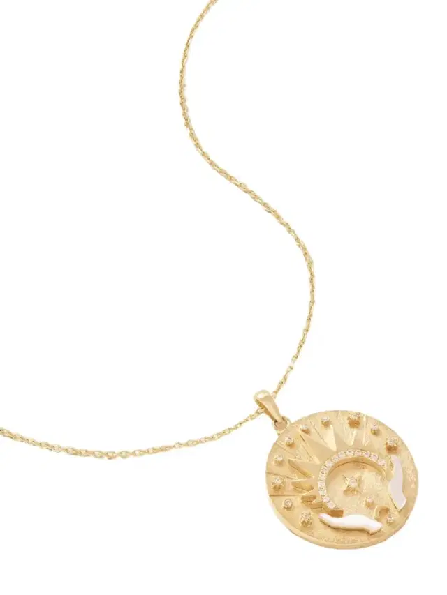 Let There Be Light 18-karat Gold, Diamond And Mother-of-pearl Necklace Let There Be Light 18-karat Gold, Diamond And Mother-of-pearl Necklace