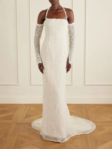Danielle Frankel Evie Embroidered Tulle And Organza Gown - Off-white | Thumbnail 2 Danielle Frankel Evie Embroidered Tulle And Organza Gown - Off-white | Thumbnail 2