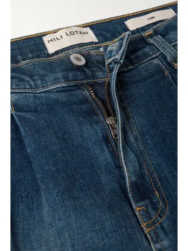 Nili Lotan Flora Pleated High-rise Wide-leg Jeans | Thumbnail 5 Nili Lotan Flora Pleated High-rise Wide-leg Jeans | Thumbnail 5