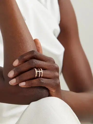Chopard Ice Cube 18-karat Rose Gold Diamond Ring | Thumbnail 2 Chopard Ice Cube 18-karat Rose Gold Diamond Ring | Thumbnail 2
