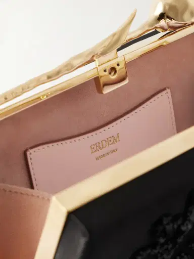 Erdem Bloom Embellished Satin Clutch | Thumbnail 5 Erdem Bloom Embellished Satin Clutch | Thumbnail 5