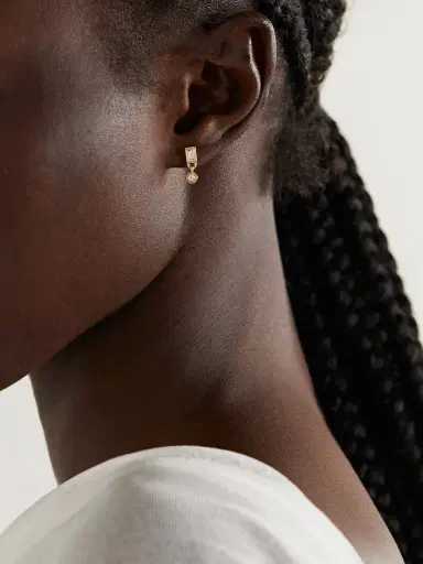 Sydney Evan 14-karat Gold Diamond Earrings | Thumbnail 2 Sydney Evan 14-karat Gold Diamond Earrings | Thumbnail 2