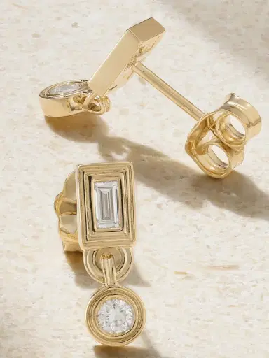 Sydney Evan 14-karat Gold Diamond Earrings | Thumbnail 3 Sydney Evan 14-karat Gold Diamond Earrings | Thumbnail 3
