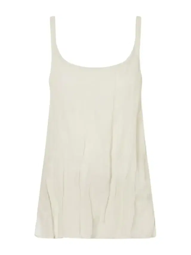 Cotton-blend Tank Top - Cream Cotton-blend Tank Top - Cream