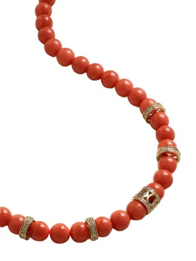 Sydney Evan Multi Wheel 14-karat Gold, Coral And Diamond Necklace | Thumbnail 1 Sydney Evan Multi Wheel 14-karat Gold, Coral And Diamond Necklace | Thumbnail 1