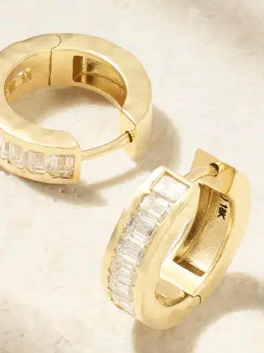 Octavia Elizabeth 18-karat Gold Diamond Hoop Earrings | Thumbnail 3 Octavia Elizabeth 18-karat Gold Diamond Hoop Earrings | Thumbnail 3