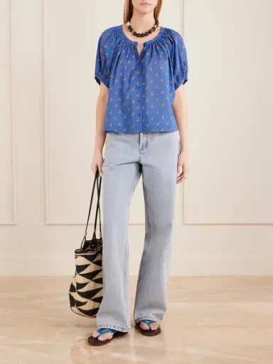 DÔEN June Floral-printed Cotton Top | Thumbnail 2 DÔEN June Floral-printed Cotton Top | Thumbnail 2