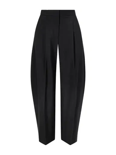 Alaïa Pleated Wool-blend Gabardine Tapered Pants | Thumbnail 1 Alaïa Pleated Wool-blend Gabardine Tapered Pants | Thumbnail 1