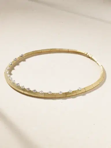 Nikos Koulis Me 18-karat Gold Diamond Necklace | Thumbnail 1 Nikos Koulis Me 18-karat Gold Diamond Necklace | Thumbnail 1
