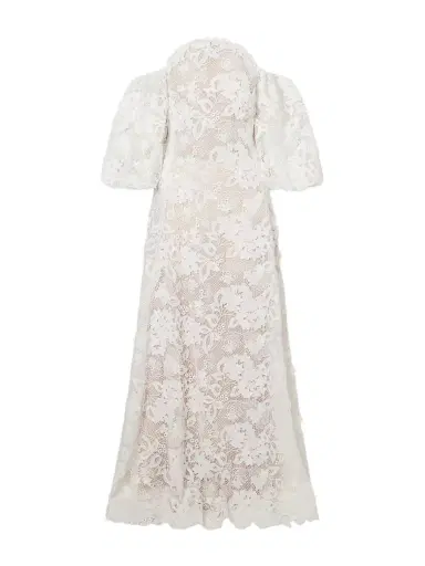 Oscar de la Renta Off-the-shoulder Embroidered Lace Gown | Thumbnail 1 Oscar de la Renta Off-the-shoulder Embroidered Lace Gown | Thumbnail 1