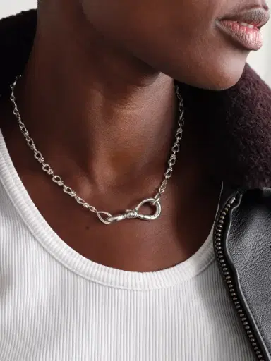 Marla Aaron True Lover's Knot Sterling Silver Necklace | Thumbnail 2 Marla Aaron True Lover's Knot Sterling Silver Necklace | Thumbnail 2