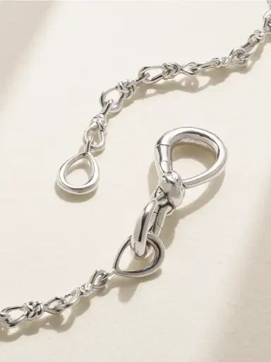 Marla Aaron True Lover's Knot Sterling Silver Necklace | Thumbnail 3 Marla Aaron True Lover's Knot Sterling Silver Necklace | Thumbnail 3
